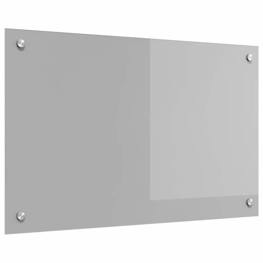Crédence de cuisine Gris clair 80 x 50 cm verre trempé - 2