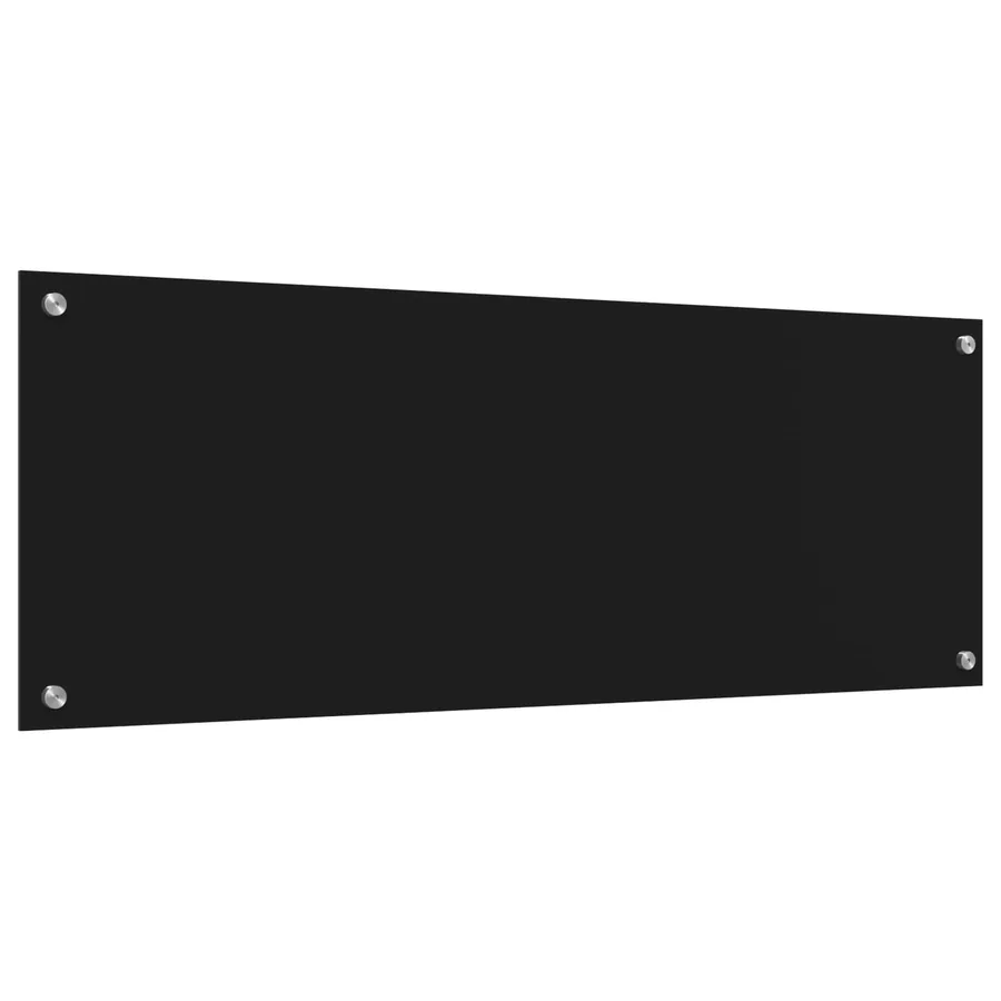 Crédence de cuisine Noir 110 x 40 cm verre trempé - 4