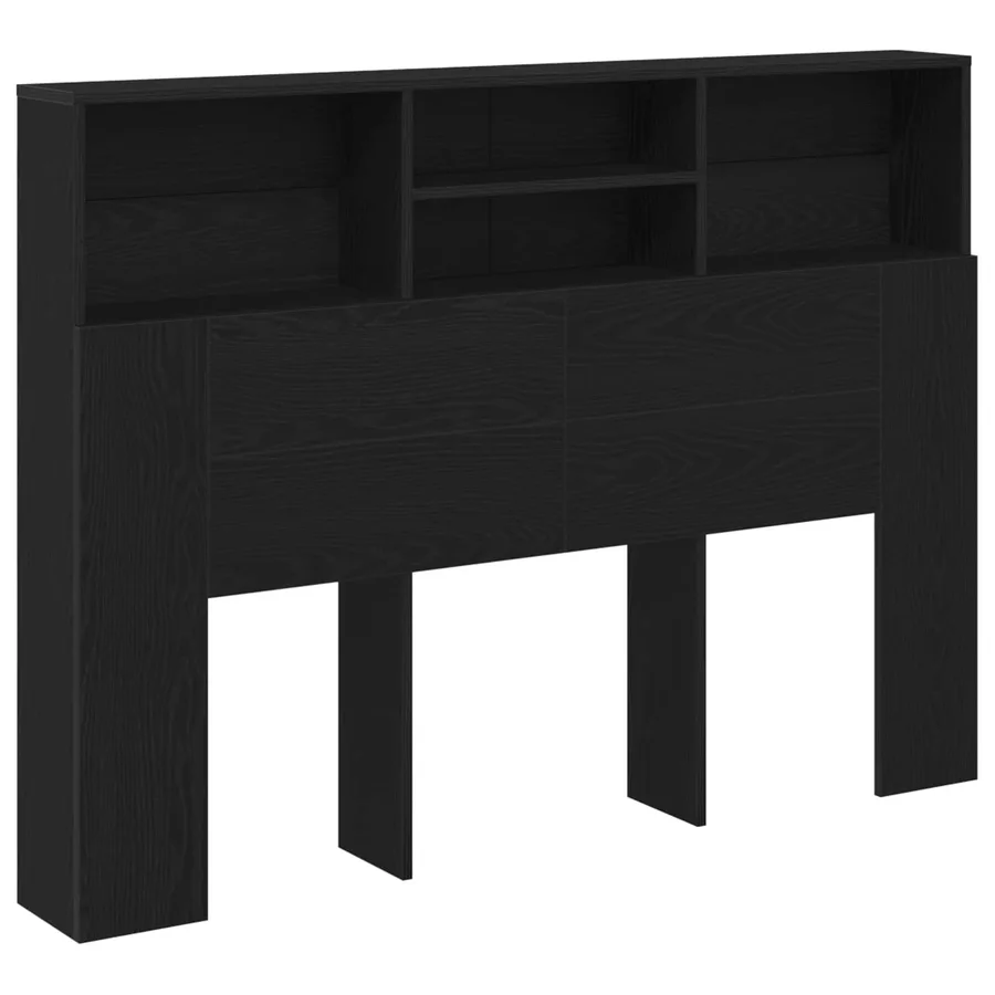 Cabinet de Tête de Lit Chêne noir 140 x 19 x 103,5 cm - 2