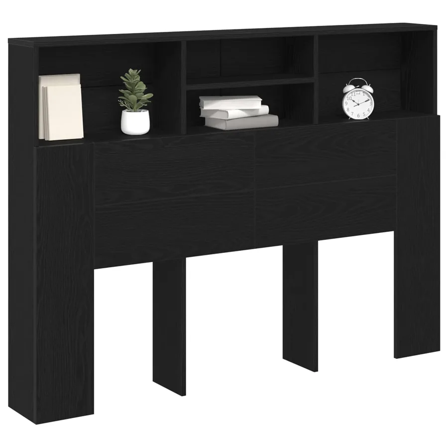Cabinet de Tête de Lit Chêne noir 140 x 19 x 103,5 cm - 3