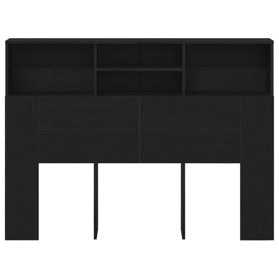 Cabinet de Tête de Lit Chêne noir 140 x 19 x 103,5 cm - 5