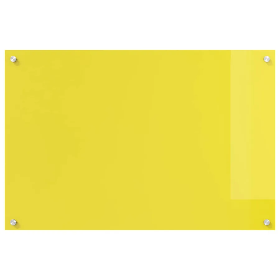 Crédence de cuisine Jaune 90 x 60 cm verre trempé - 2