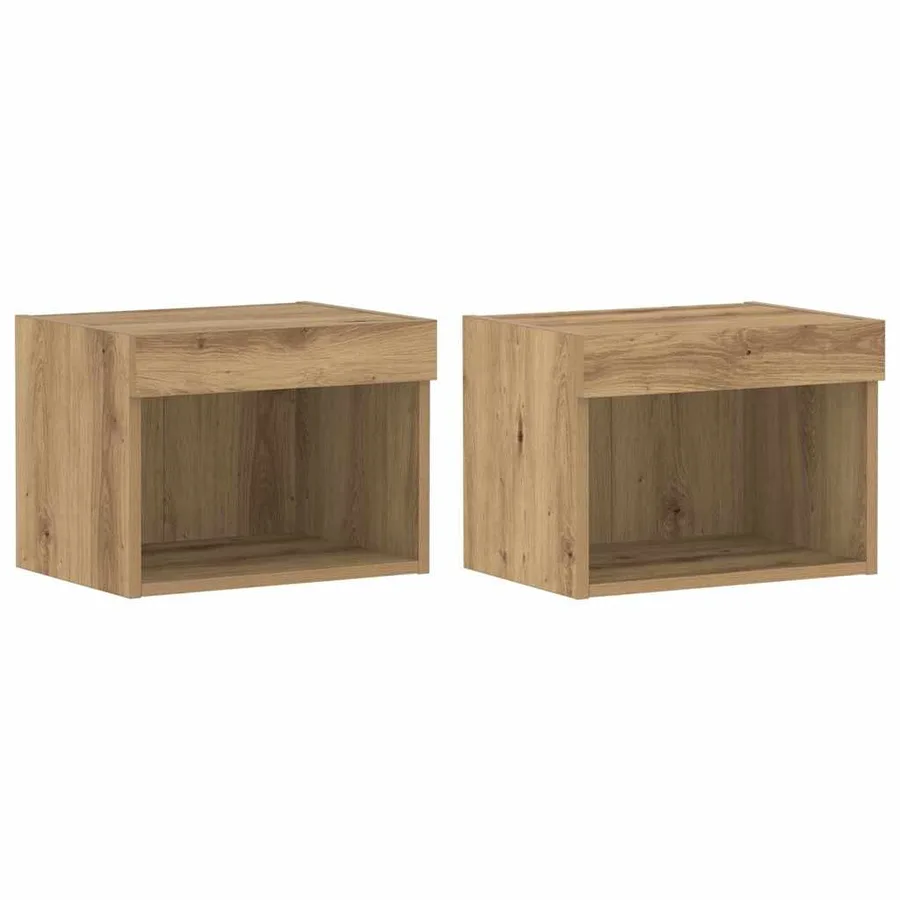 Ensemble meuble TV 2 pcs Chêne artisanal Bois d'ingénierie - 2