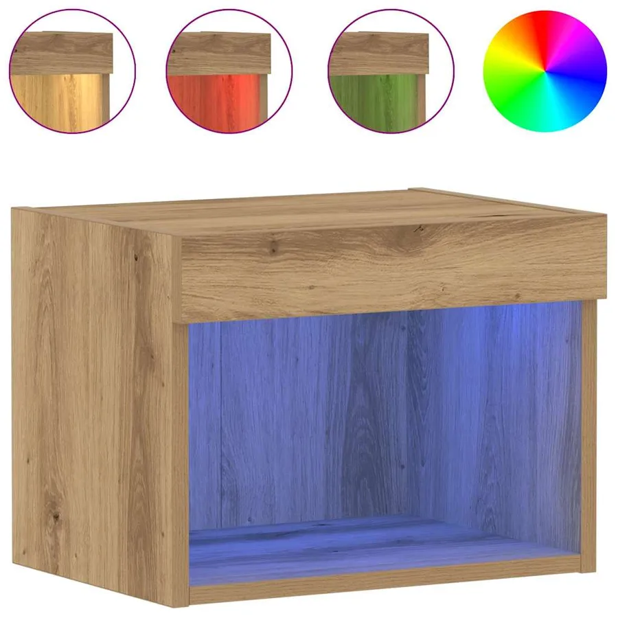 Ensemble meuble TV 2 pcs Chêne artisanal Bois d'ingénierie - 4