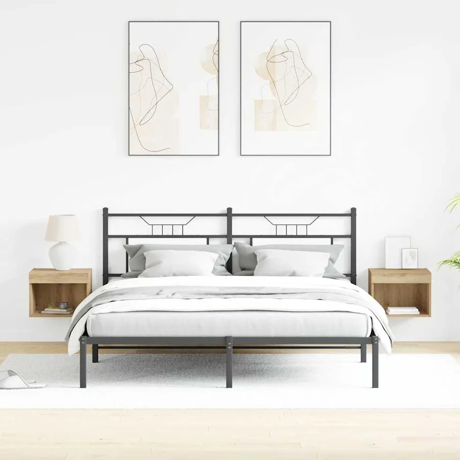 Ensemble meuble TV 2 pcs Chêne artisanal Bois d'ingénierie - 5