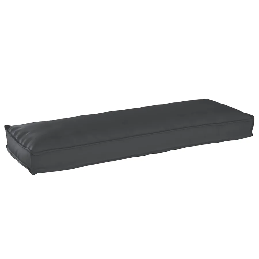Set de coussins de palette 2 pcs Noir 120 x 40 x 8 cm - 2