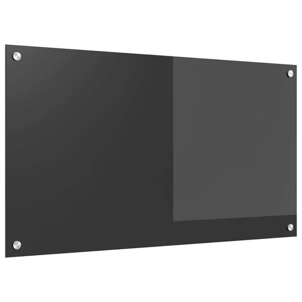 Crédence de cuisine Gris foncé 90 x 50 cm verre trempé