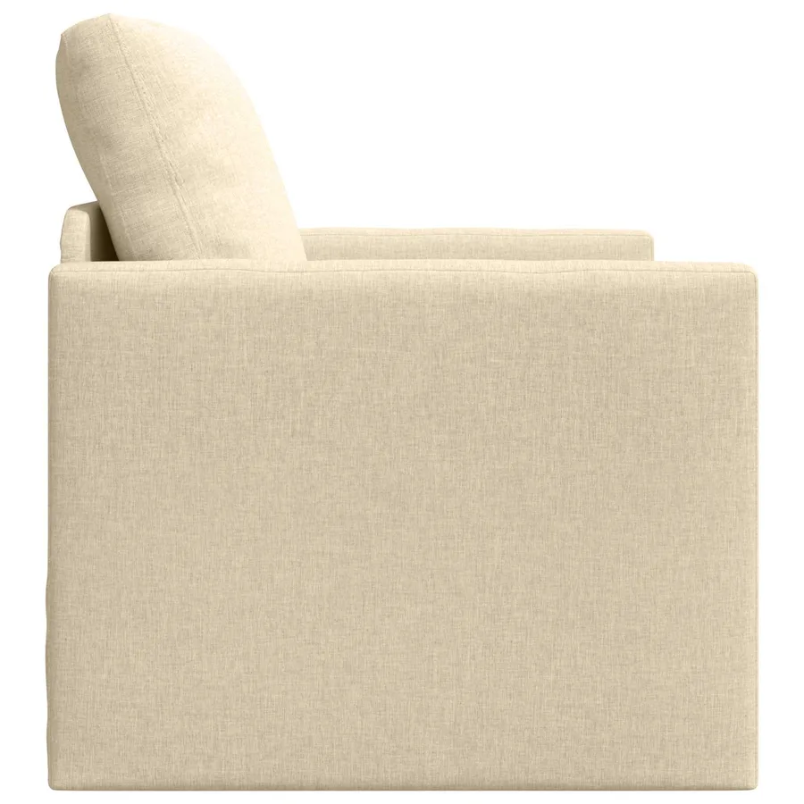 Canapé-Lit Crème 74 x 77 x 81 cm tissu - 6