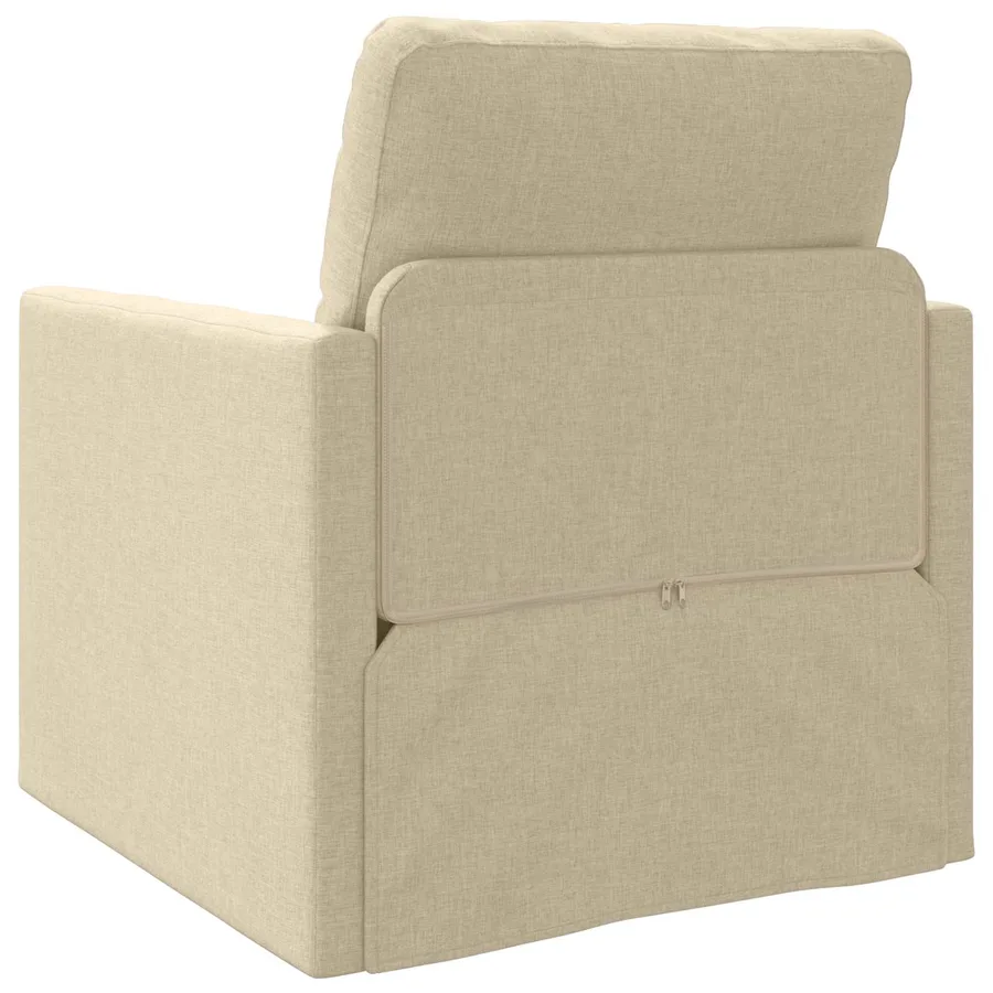 Canapé-Lit Crème 74 x 77 x 81 cm tissu - 7