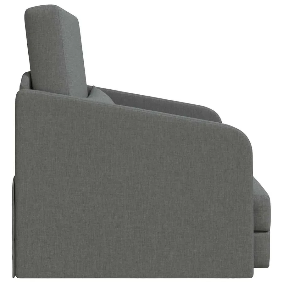 Canapé-Lit Gris foncé 65 x 80 x 83 cm tissu - 4