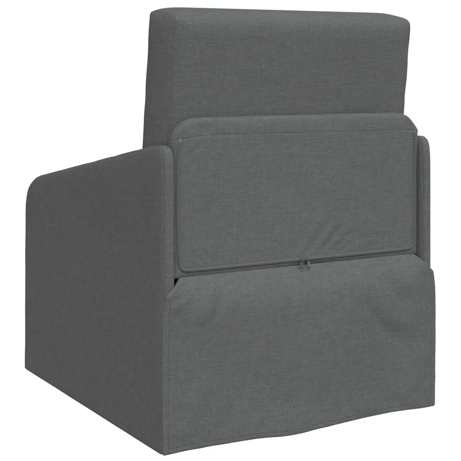 Canapé-Lit Gris foncé 65 x 80 x 83 cm tissu - 5