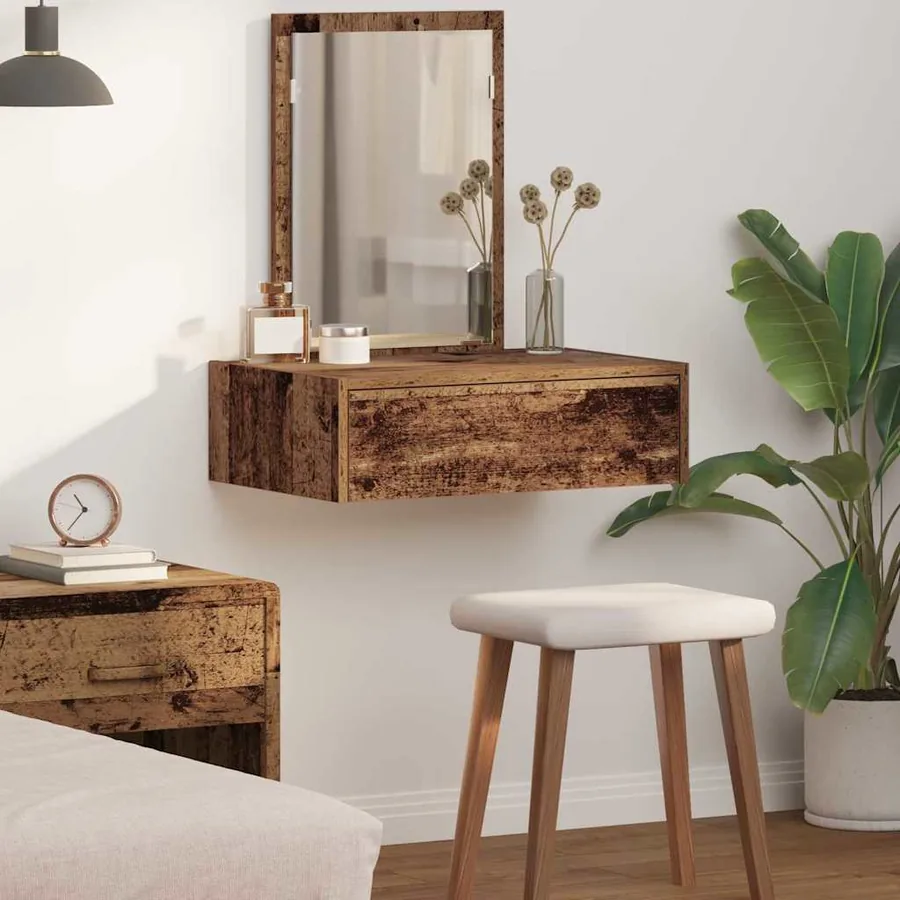 Table de Toilette Marron 60 x 40 x 70 cm Bois d'ingénierie