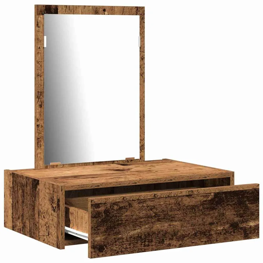 Table de Toilette Marron 60 x 40 x 70 cm Bois d'ingénierie - 5