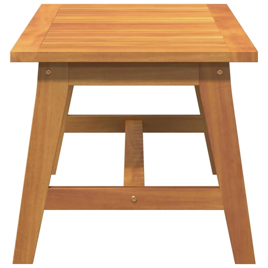Table basse Huile Naturelle Bois d'Acacia Massif - 7