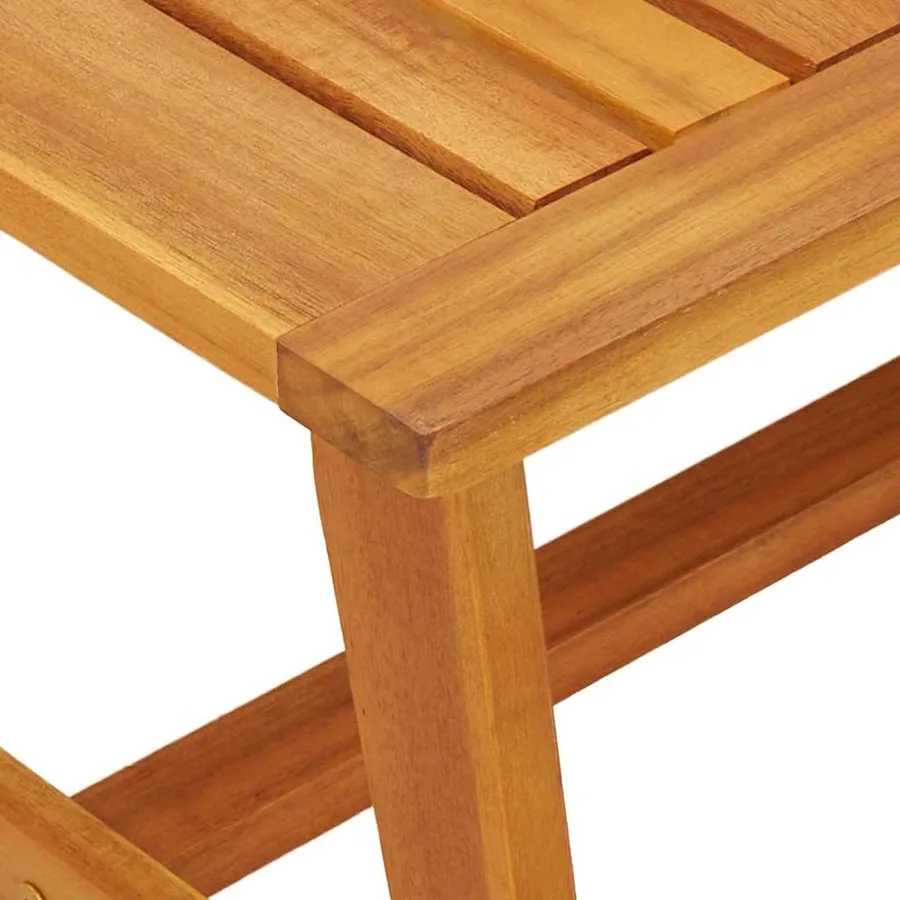 Table basse Huile Naturelle Bois d'Acacia Massif - 9