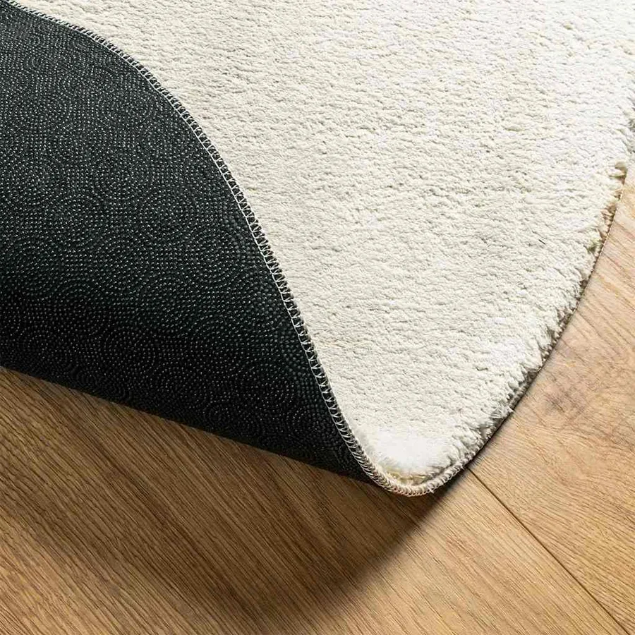 Tapis de surface HUARTE Crème 80 x 150 cm Polyester - 5