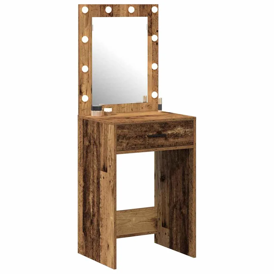 Table de Toilette avec tiroir Bois ancien 50 x 41 x 135 cm - 3