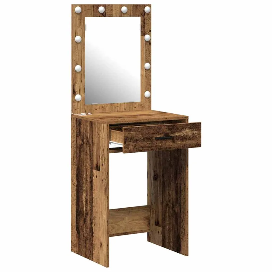 Table de Toilette avec tiroir Bois ancien 50 x 41 x 135 cm - 4