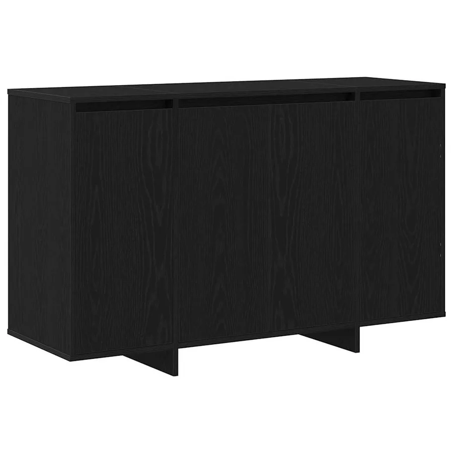 Buffet Chêne noir 120 x 41 x 75 cm Bois d'ingénierie - 2