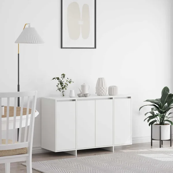 Buffet Blanc 120 x 41 x 75 cm Bois d'ingénierie