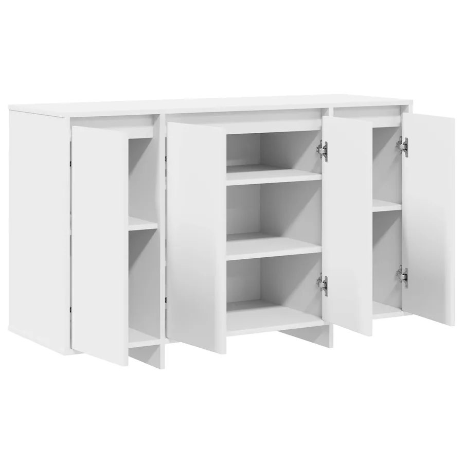 Buffet Blanc 120 x 41 x 75 cm Bois d'ingénierie - 5
