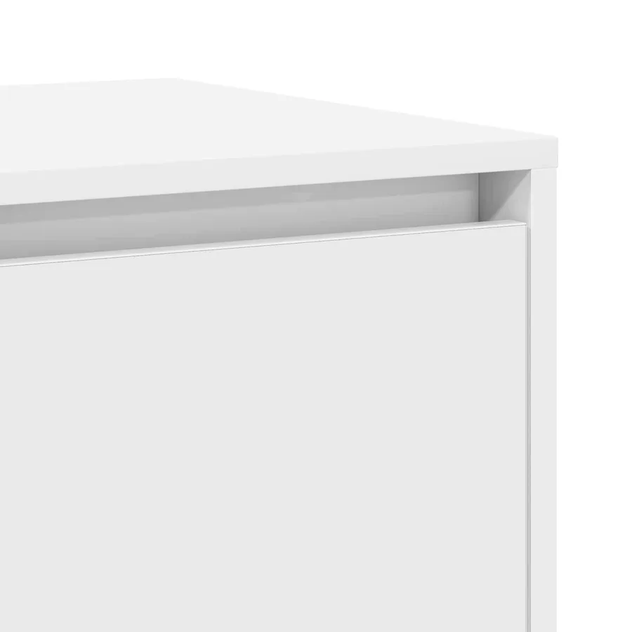 Buffet Blanc 120 x 41 x 75 cm Bois d'ingénierie - 9