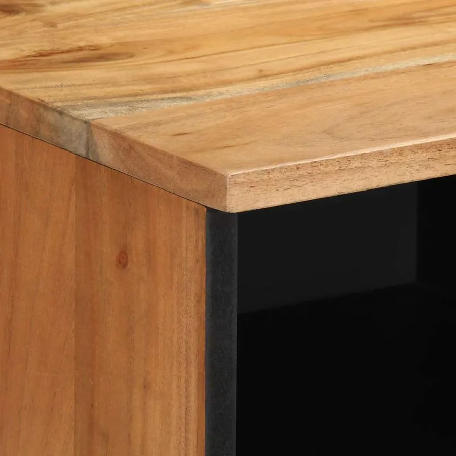 Meuble TV Marron 100 x 33,5 x 46 cm Bois de mangue massif - 6
