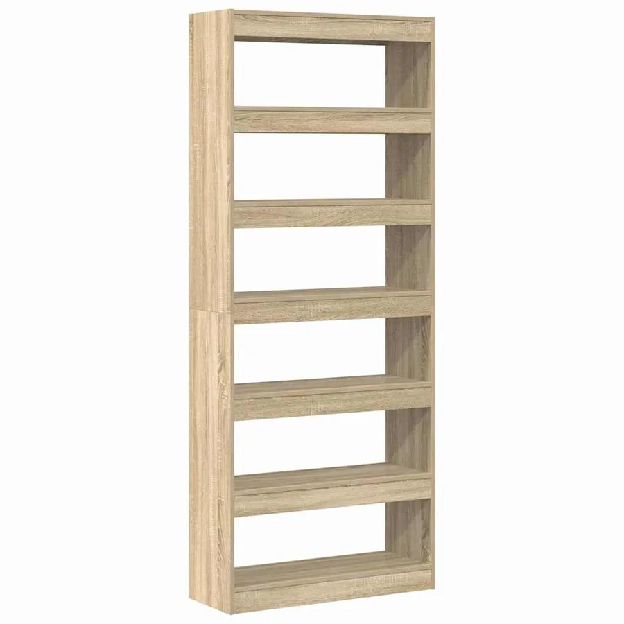 Bibliothèque Chêne Sonoma 80 x 30 x 198 cm Bois d'ingénierie - 7