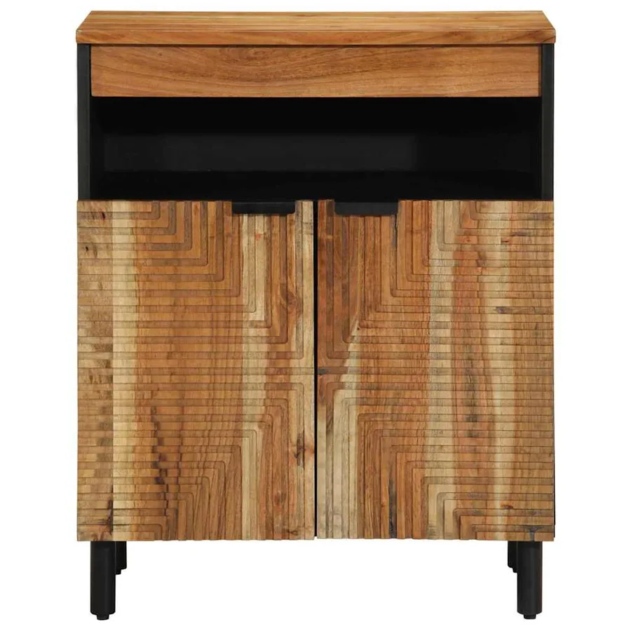 Buffet Marron 60 x 33,5 x 75 cm Bois de mangue massif - 3