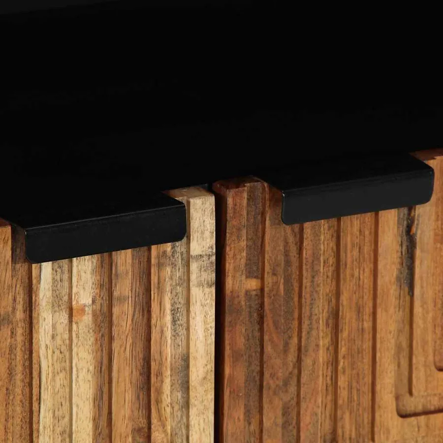 Buffet Marron 60 x 33,5 x 75 cm Bois de mangue massif - 7