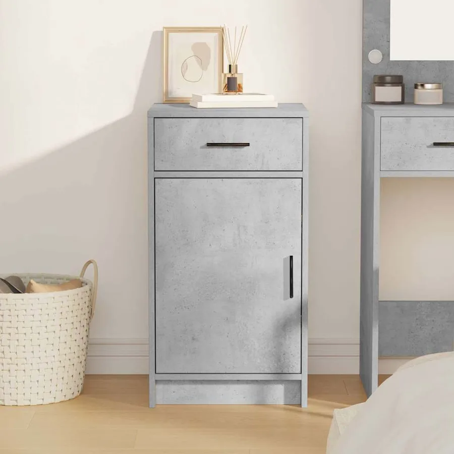 Buffet Gris béton 40 x 40.5 x 75 cm Bois d'ingénierie - 4