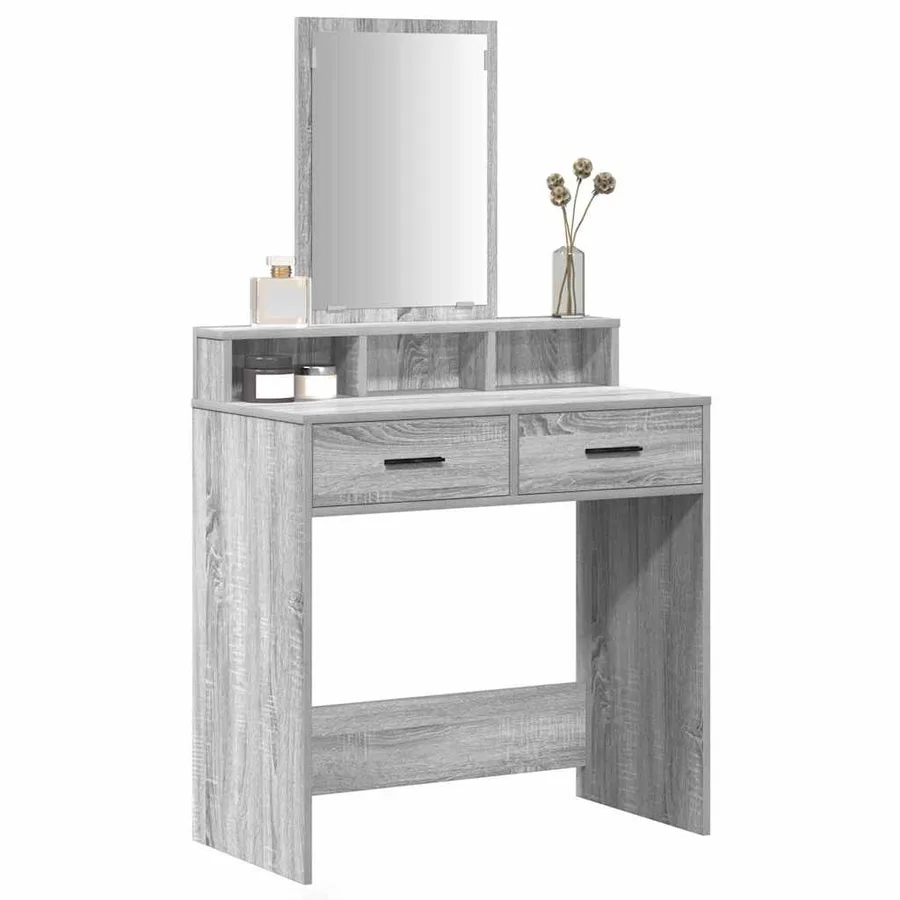 Table de Toilette avec tiroir Gris Sonoma 79 x 41 x 140 cm - 3