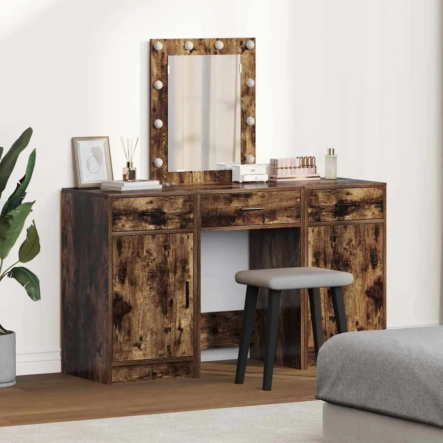 Table de Toilette Marron 50 x 41 x 135 cm Bois d'ingénierie