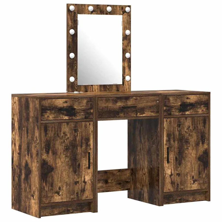 Table de Toilette Marron 50 x 41 x 135 cm Bois d'ingénierie - 2