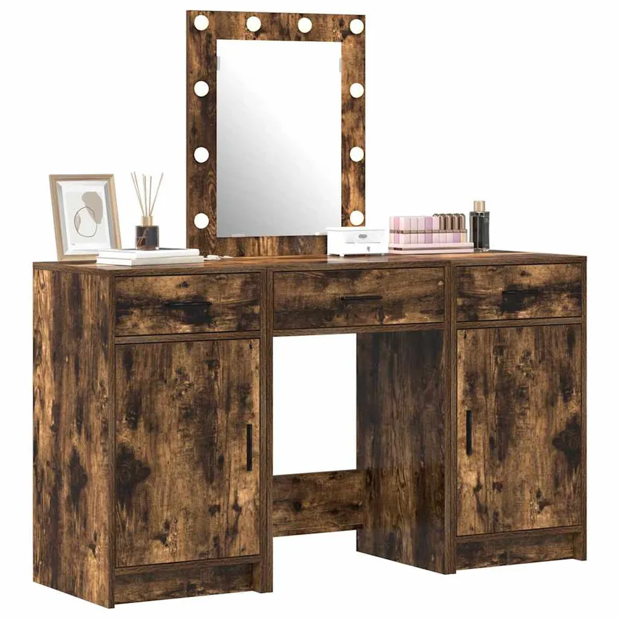 Table de Toilette Marron 50 x 41 x 135 cm Bois d'ingénierie - 3