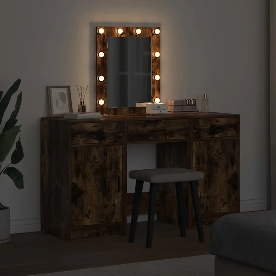 Table de Toilette Marron 50 x 41 x 135 cm Bois d'ingénierie - 4
