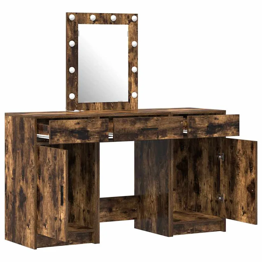 Table de Toilette Marron 50 x 41 x 135 cm Bois d'ingénierie - 6