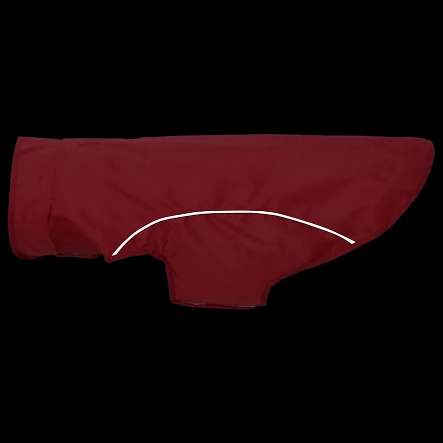 Imperméable pour chien avec bandes réfléchissantes en polyester rouge taille XL - 7
