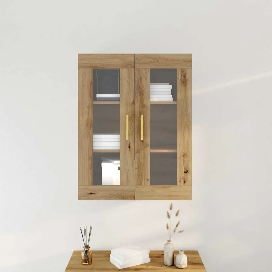 Meuble mural Chêne artisanal 69,5 x 34 x 90 cm - 4