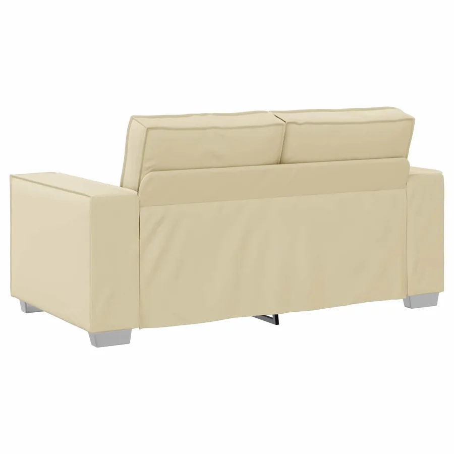 Canapé deux places Crème 160 cm Simili cuir - 6
