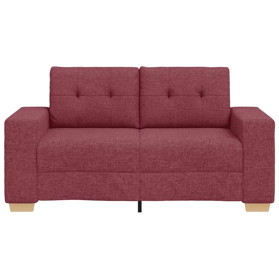 Canapé deux places rouge vin 160x77x82 cm en tissu - 4