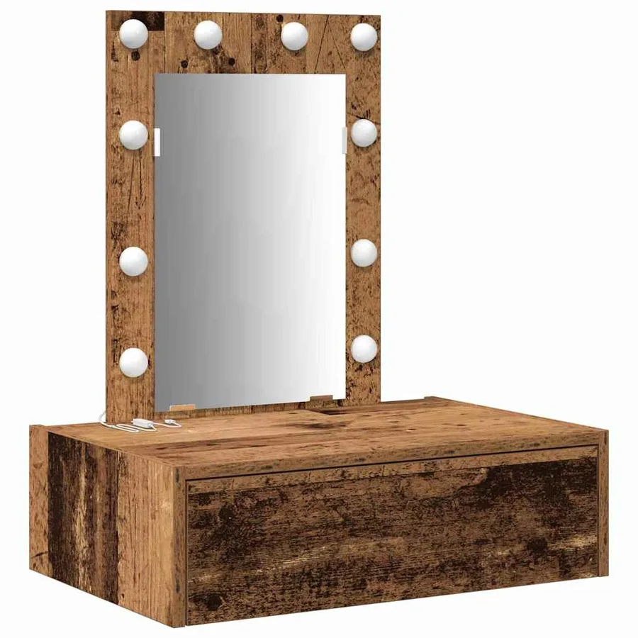 Table de Toilette Marron 60 x 40 x 70 cm Bois d'ingénierie - 2