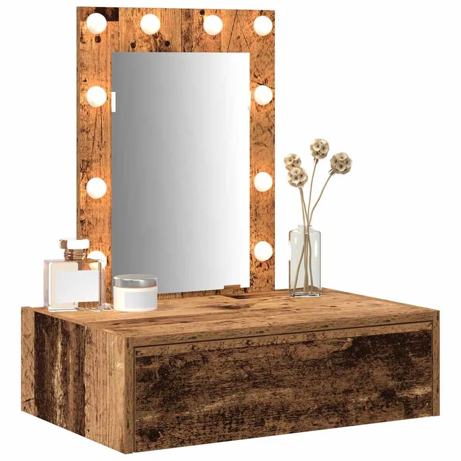 Table de Toilette Marron 60 x 40 x 70 cm Bois d'ingénierie - 3