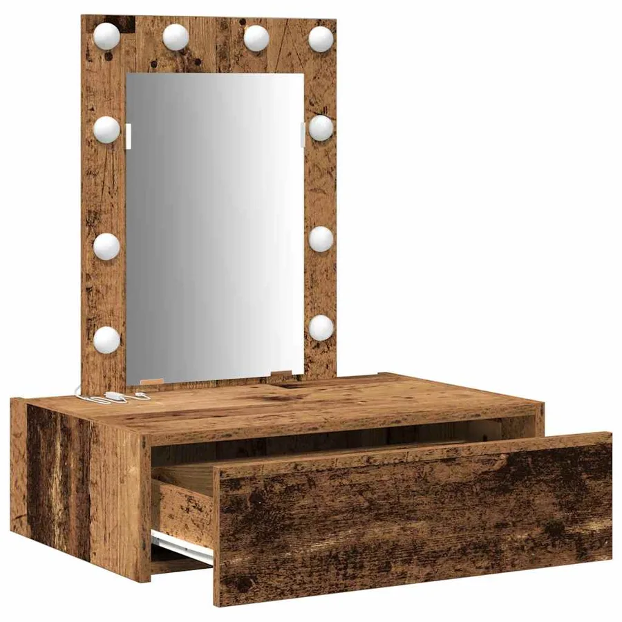 Table de Toilette Marron 60 x 40 x 70 cm Bois d'ingénierie - 4