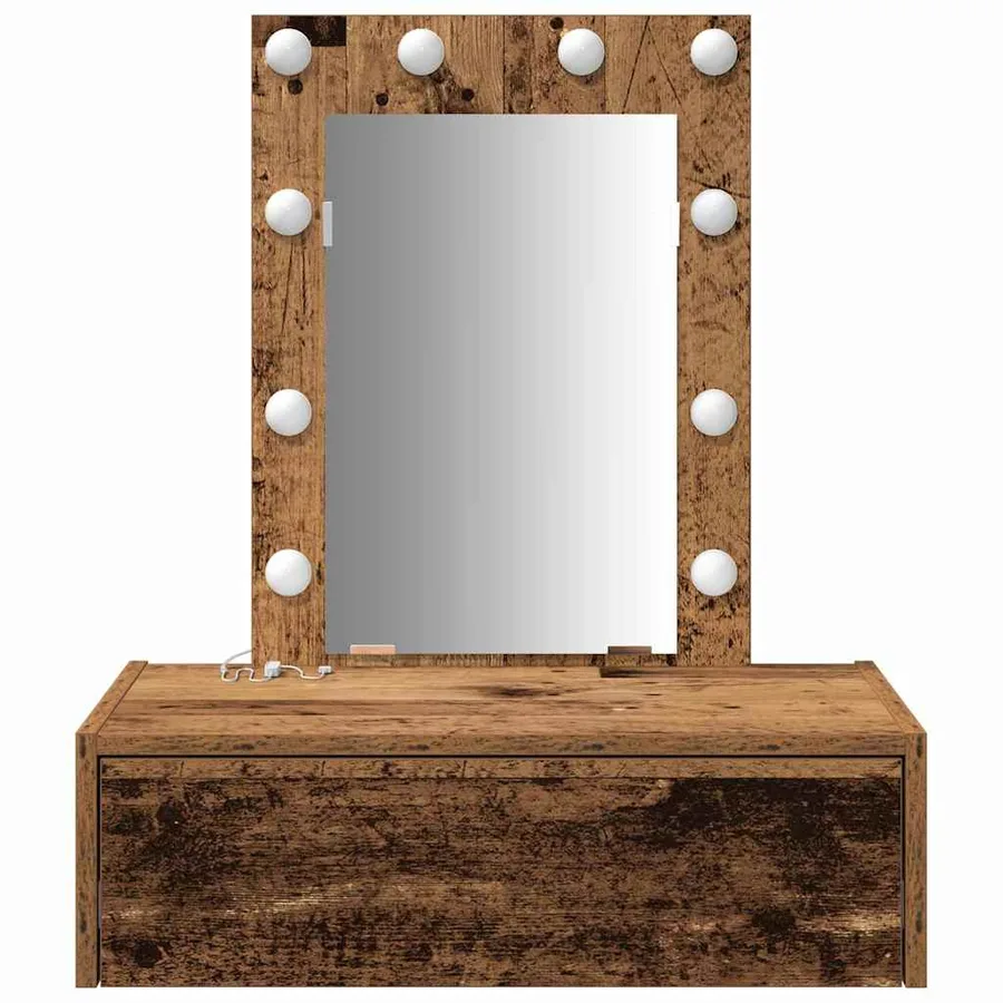 Table de Toilette Marron 60 x 40 x 70 cm Bois d'ingénierie - 5