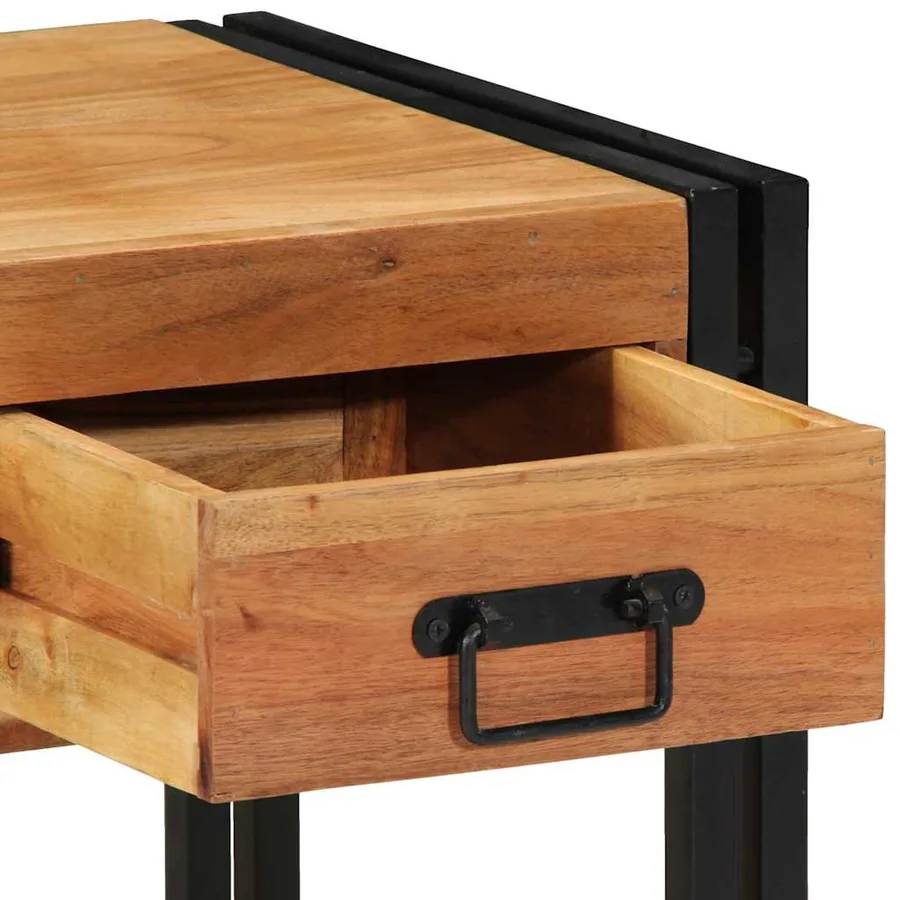 Cabinet de chevet 2 pcs 40 x 40 x 50 cm Bois d'Acacia Massif - 10