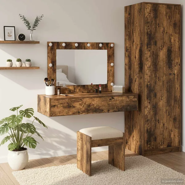 Table de Toilette Marron 100 x 40 x 70 cm Bois d'ingénierie