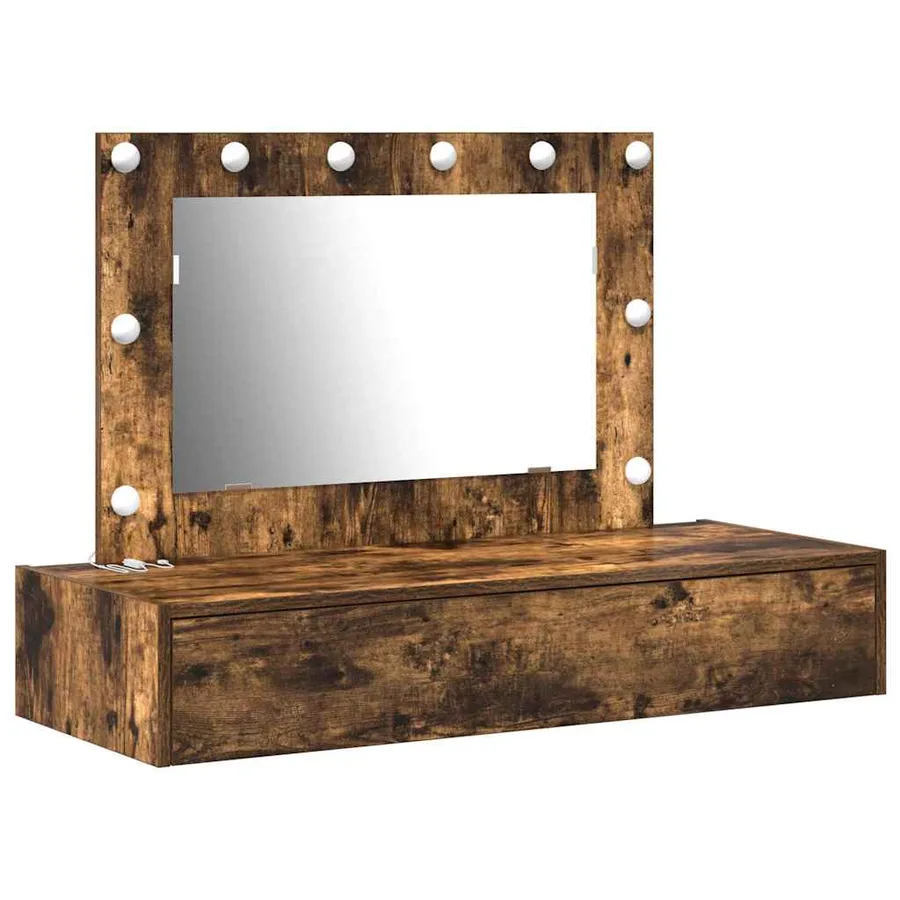 Table de Toilette Marron 100 x 40 x 70 cm Bois d'ingénierie - 2