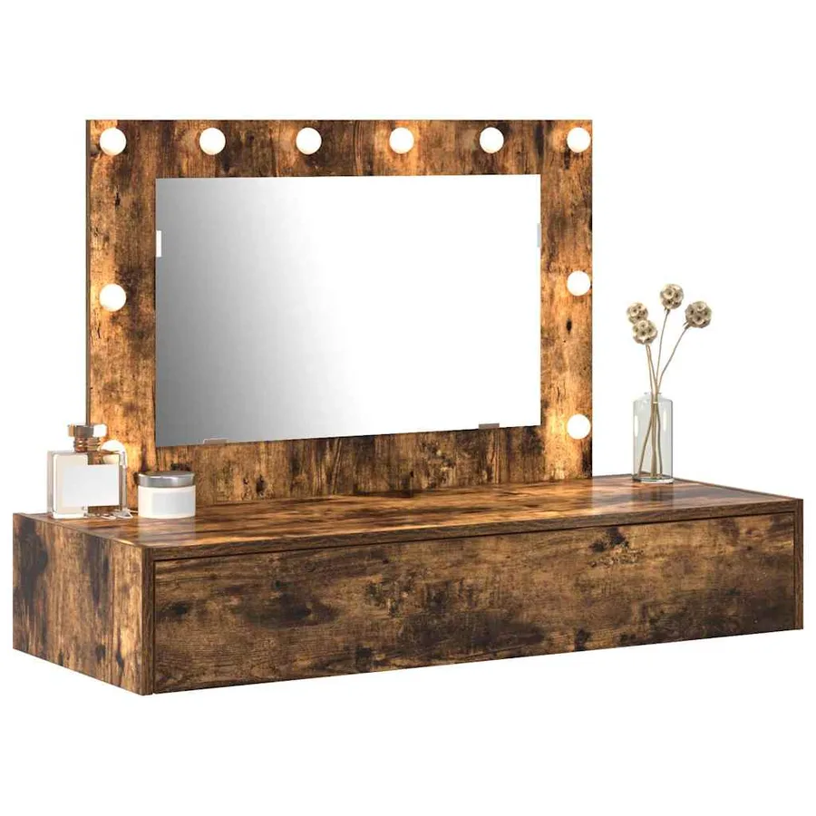 Table de Toilette Marron 100 x 40 x 70 cm Bois d'ingénierie - 3