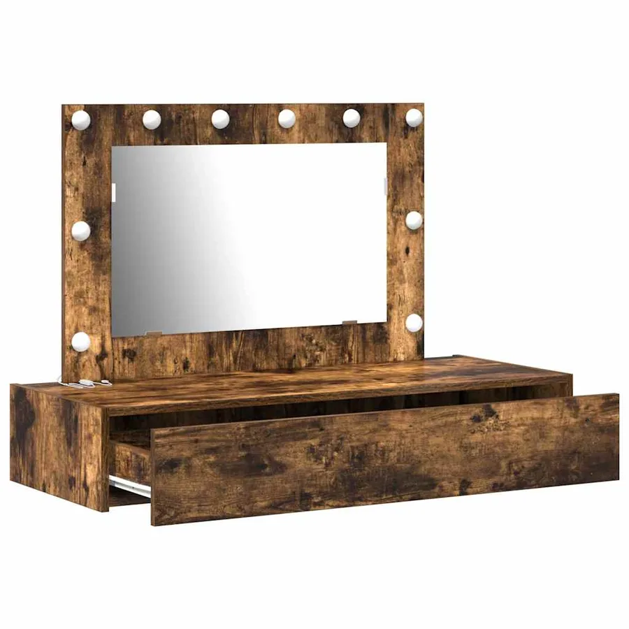 Table de Toilette Marron 100 x 40 x 70 cm Bois d'ingénierie - 4